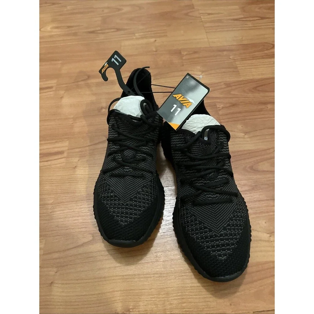 Avia Women's Memory Foam Athletic Sneakers Shoes Lightweight Black Gray - Picture 8 of 15